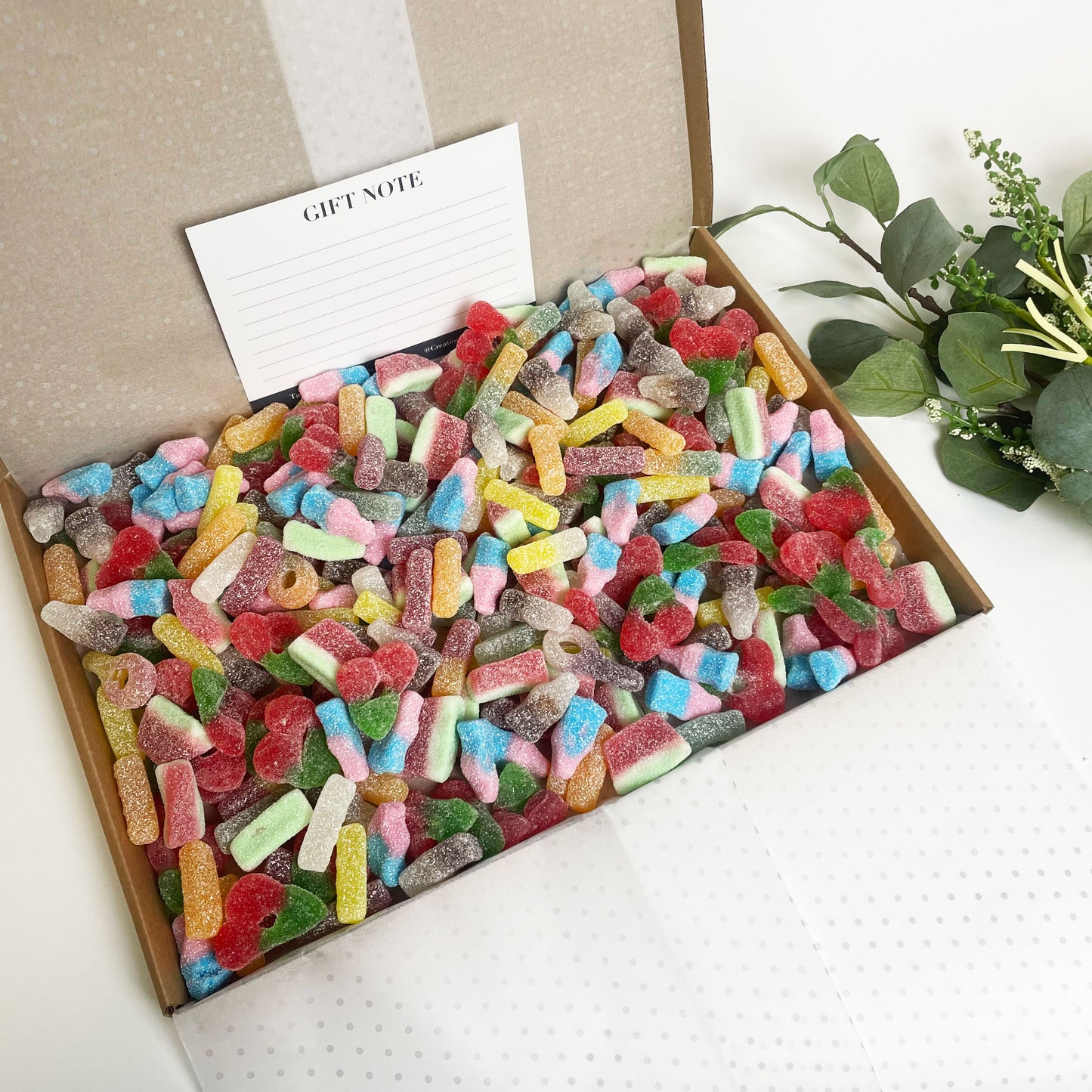 Fizzy Pick & Mix 1000g, Sweet Gift Box, Birthday Thank you Sweet Gift, Pick and Mix Letterbox, Fathers Day Gift, Birthday Gift