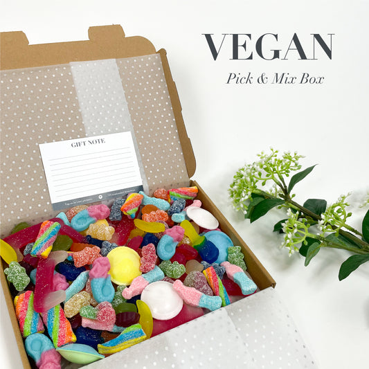 Vegan PICK & MIX 1000g, Sweet Gift Box, Birthday Sweet Gift Box, Vegan Pick and Mix Letterbox, Birthday Gift, Thank you Gift