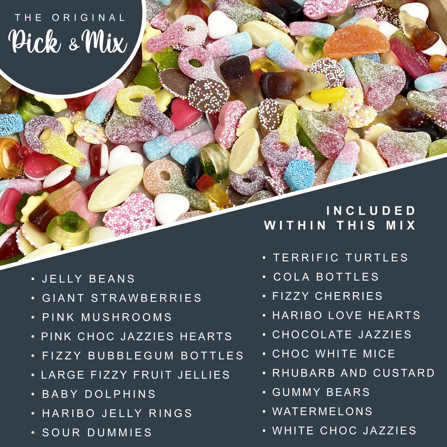 Letterbox PICK & MIX 1000g, Sweet Gift Box, Birthday Sweet Gift Box, Pick and Mix Letterbox, Premium Sweet box, Birthday Gift,Thank you Gift