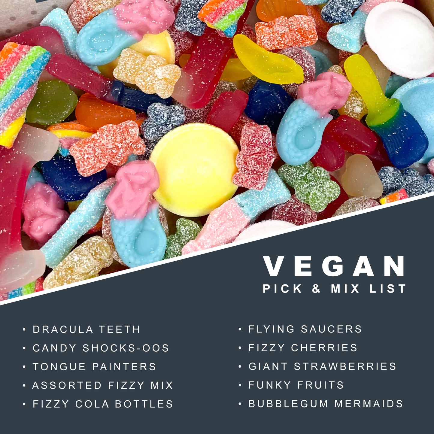 Vegan PICK & MIX 1000g, Sweet Gift Box, Birthday Sweet Gift Box, Vegan Pick and Mix Letterbox, Birthday Gift, Thank you Gift